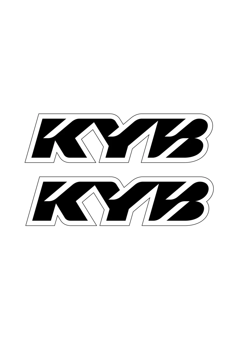 KYB Fork Stickers