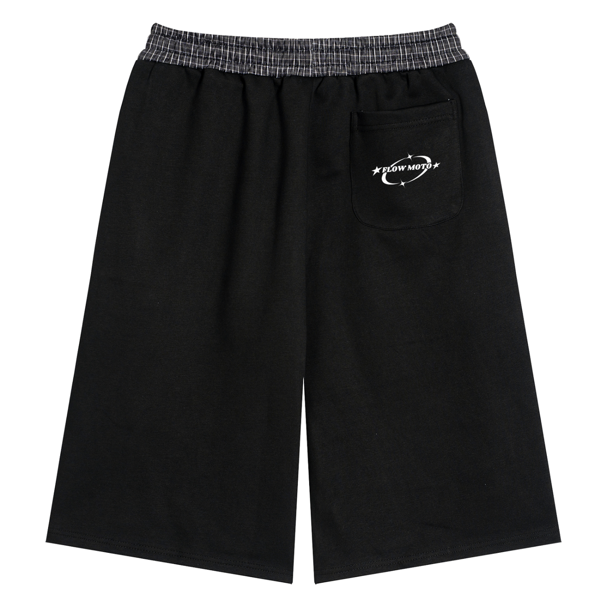 apparel Unisex Plaid Waistband Shorts