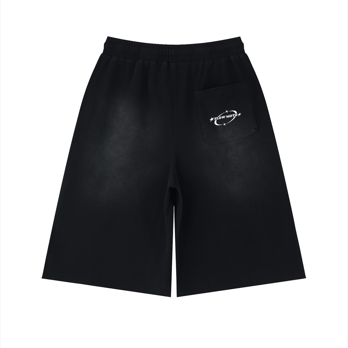 Flowmoto Unisex Sunfade Raw Edge Shorts