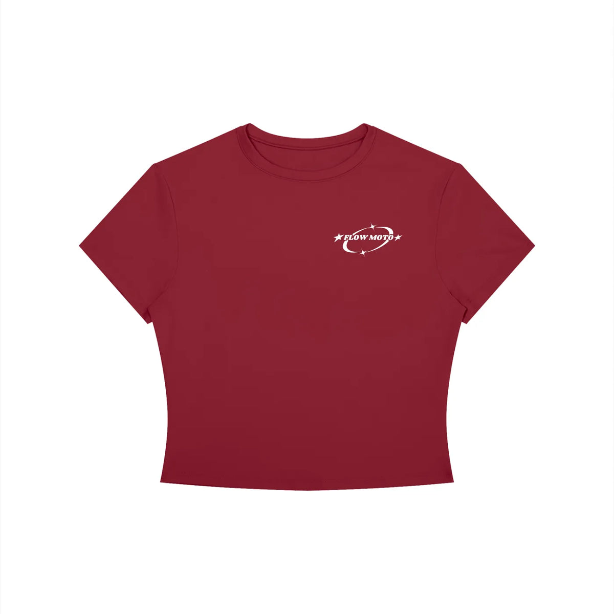 FlowMoto Women's Crewneck Crop T-Shirt