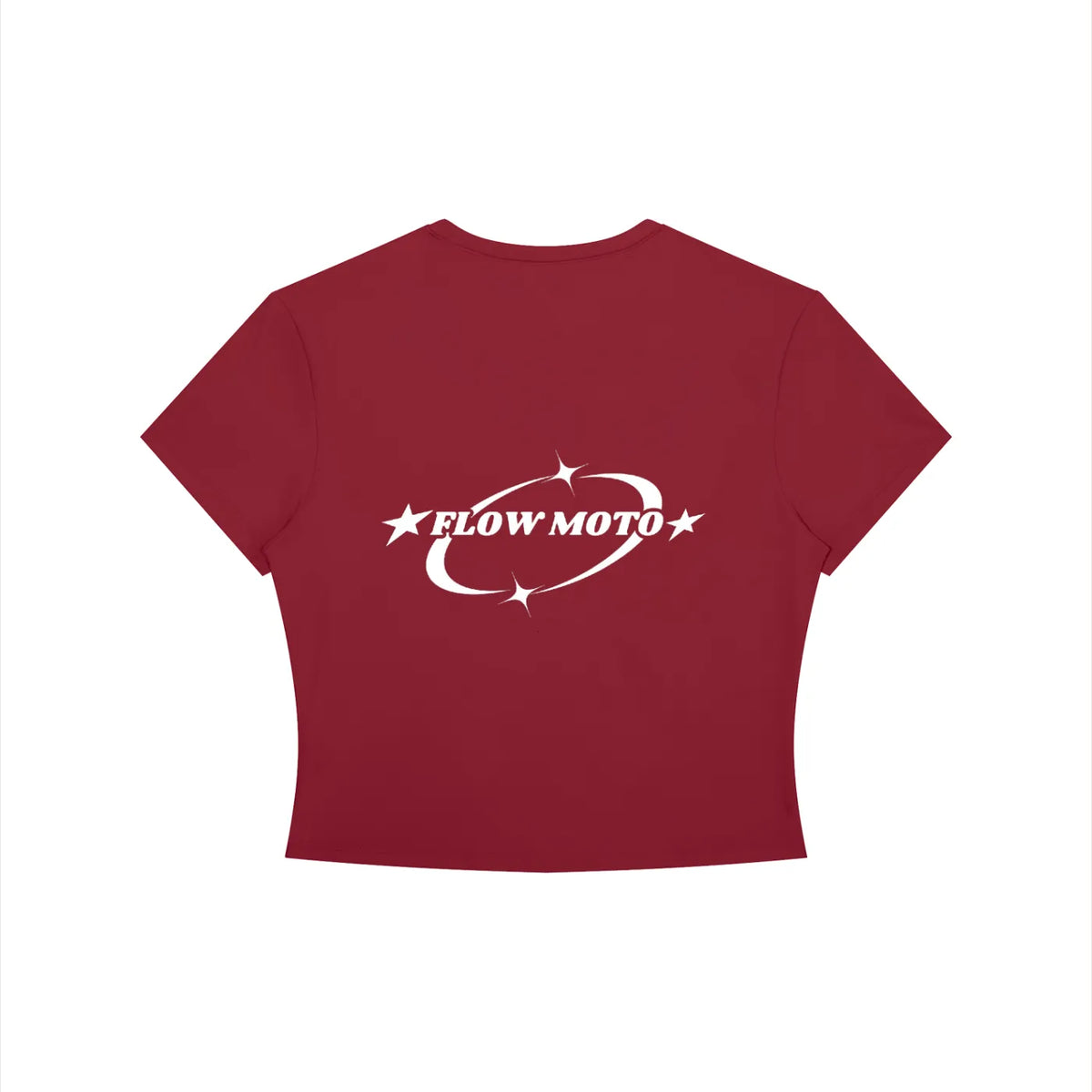 FlowMoto Women's Crewneck Crop T-Shirt