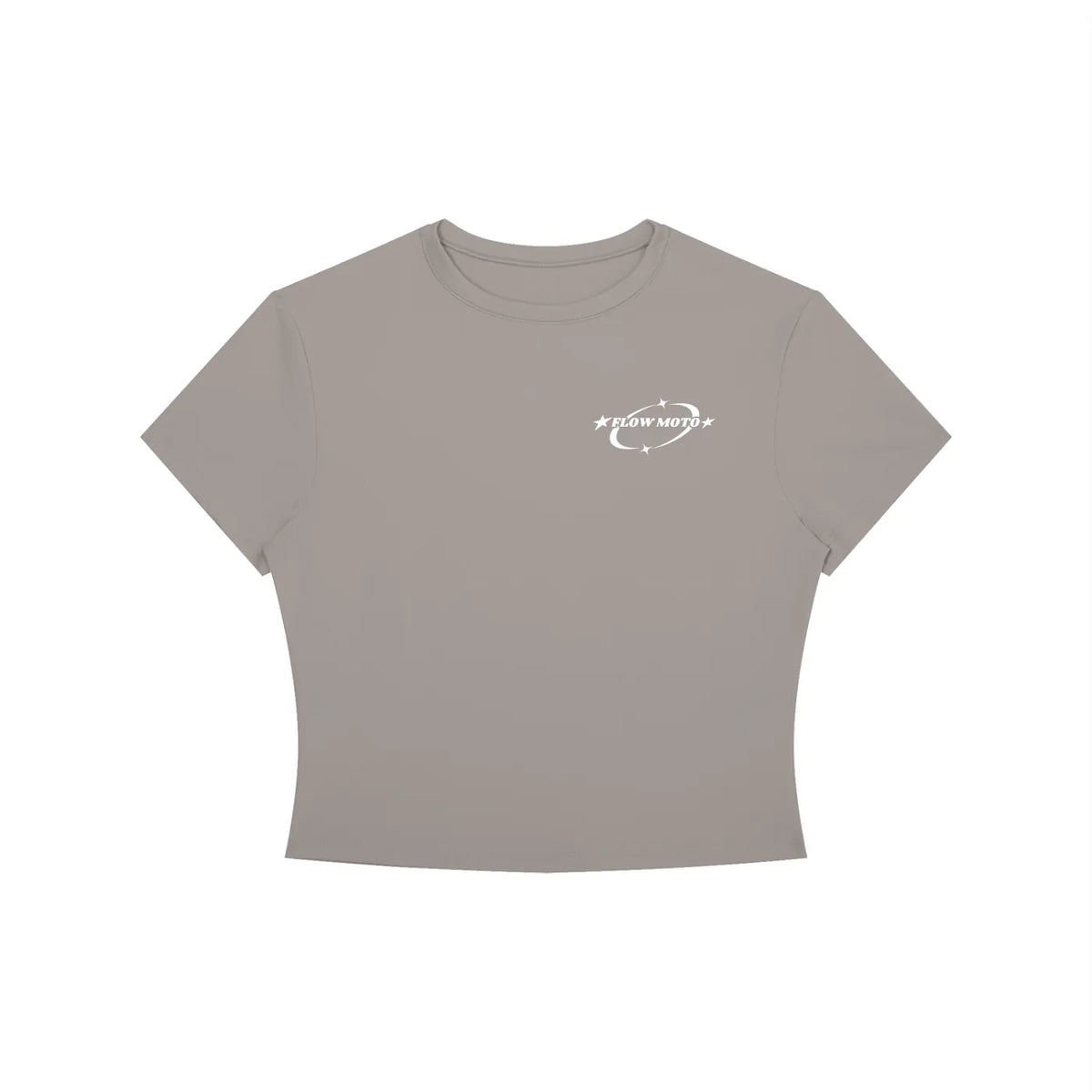 FlowMoto Women's Crewneck Crop T-Shirt