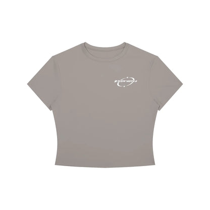 FlowMoto Women's Crewneck Crop T-Shirt