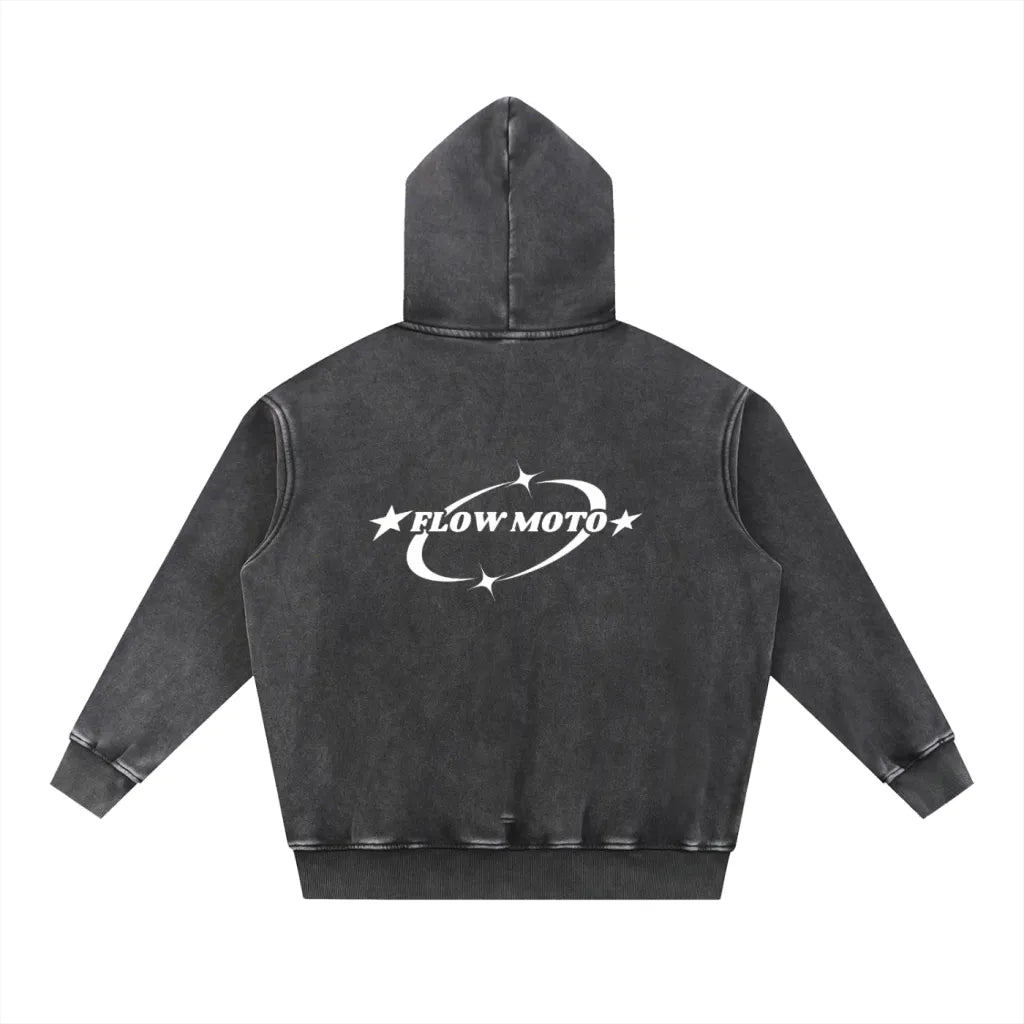 FlowMoto Snow Washed hoodie