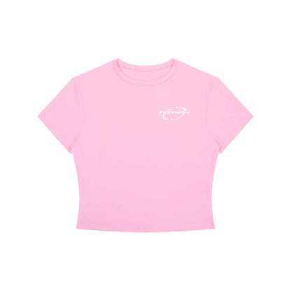 FlowMoto Women's Crewneck Crop T-Shirt