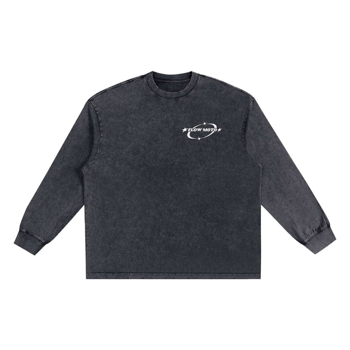 Flowmoto Snow Washed Frayed Edge T-Shirt