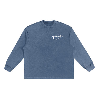 Flowmoto Snow Washed Frayed Edge T-Shirt
