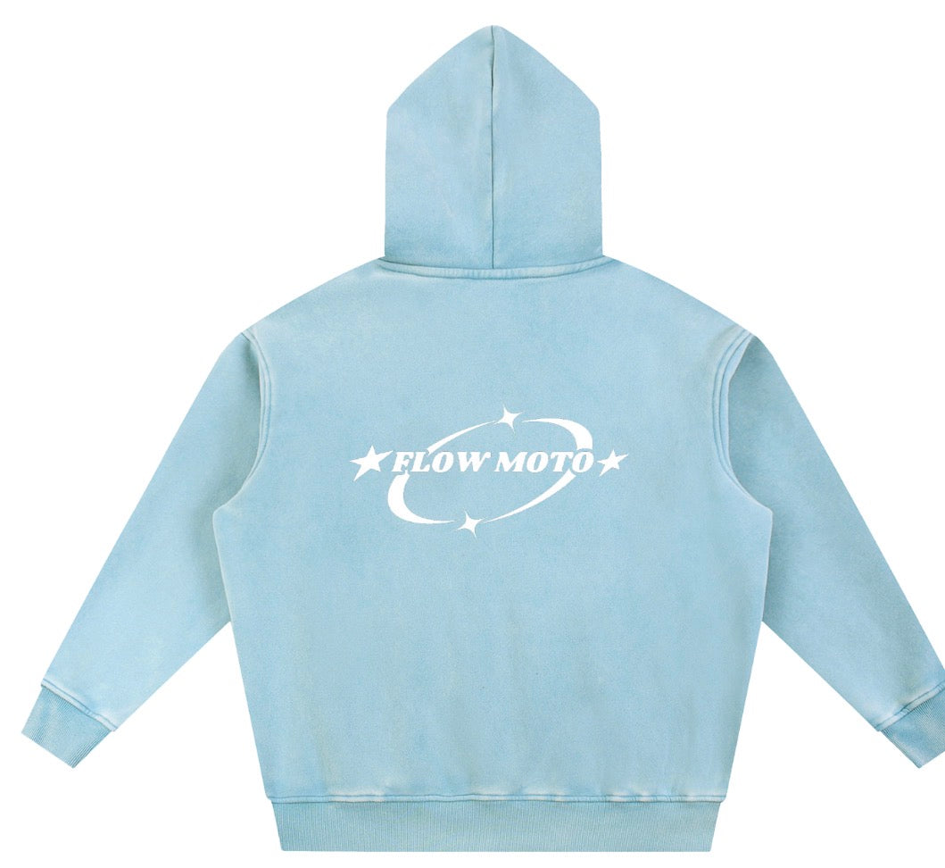 FlowMoto Snow Washed hoodie
