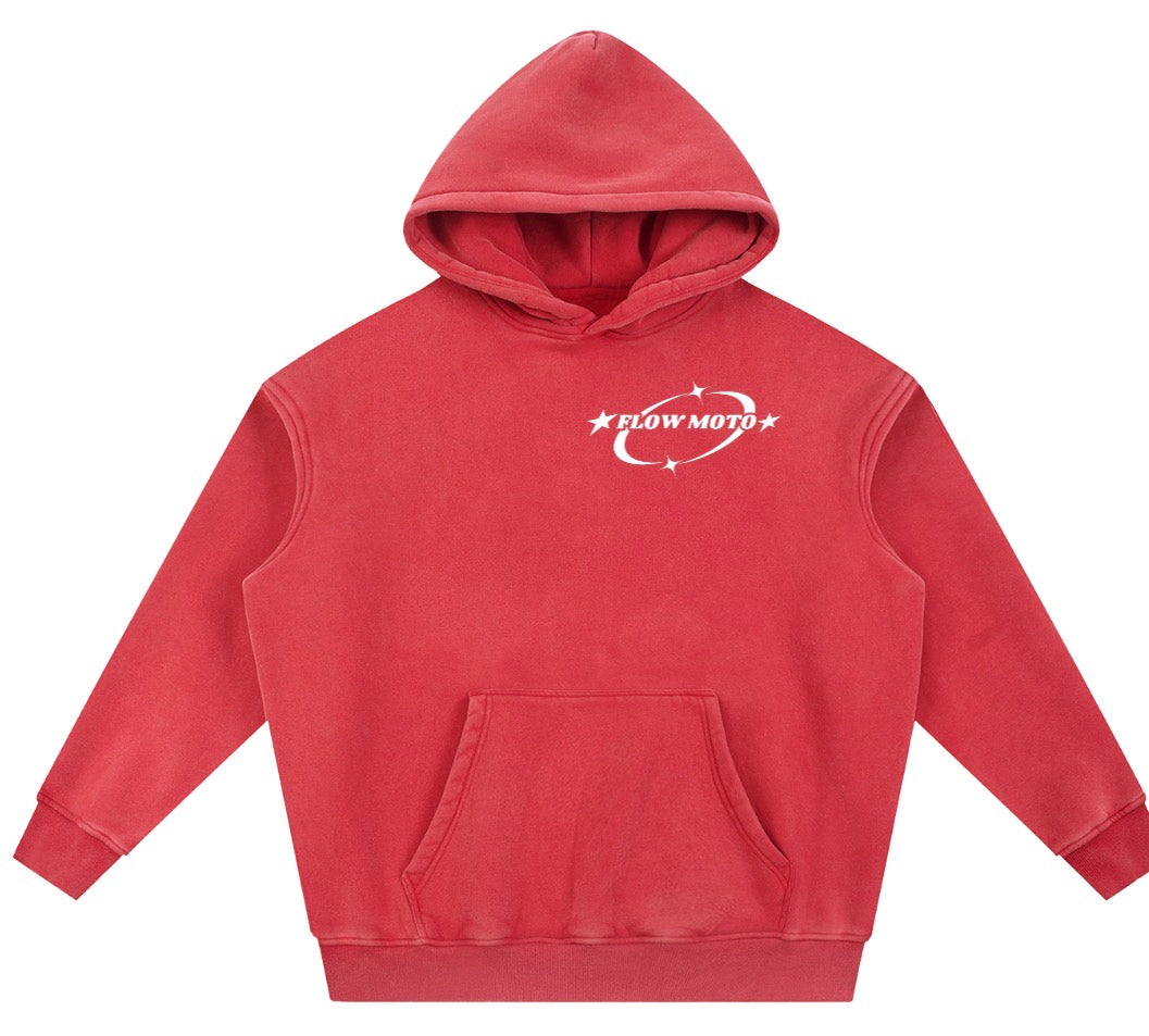 FlowMoto Snow Washed hoodie