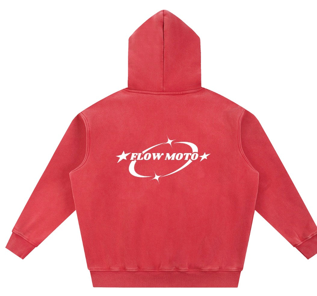 FlowMoto Snow Washed hoodie