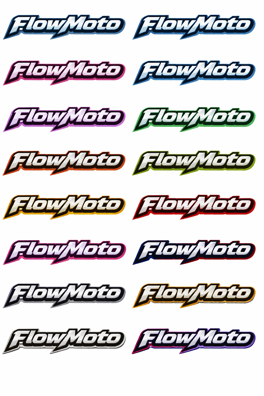 Flowmoto Fork stickers