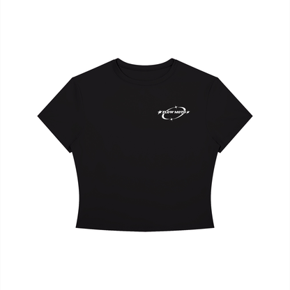 FlowMoto Women's Crewneck Crop T-Shirt