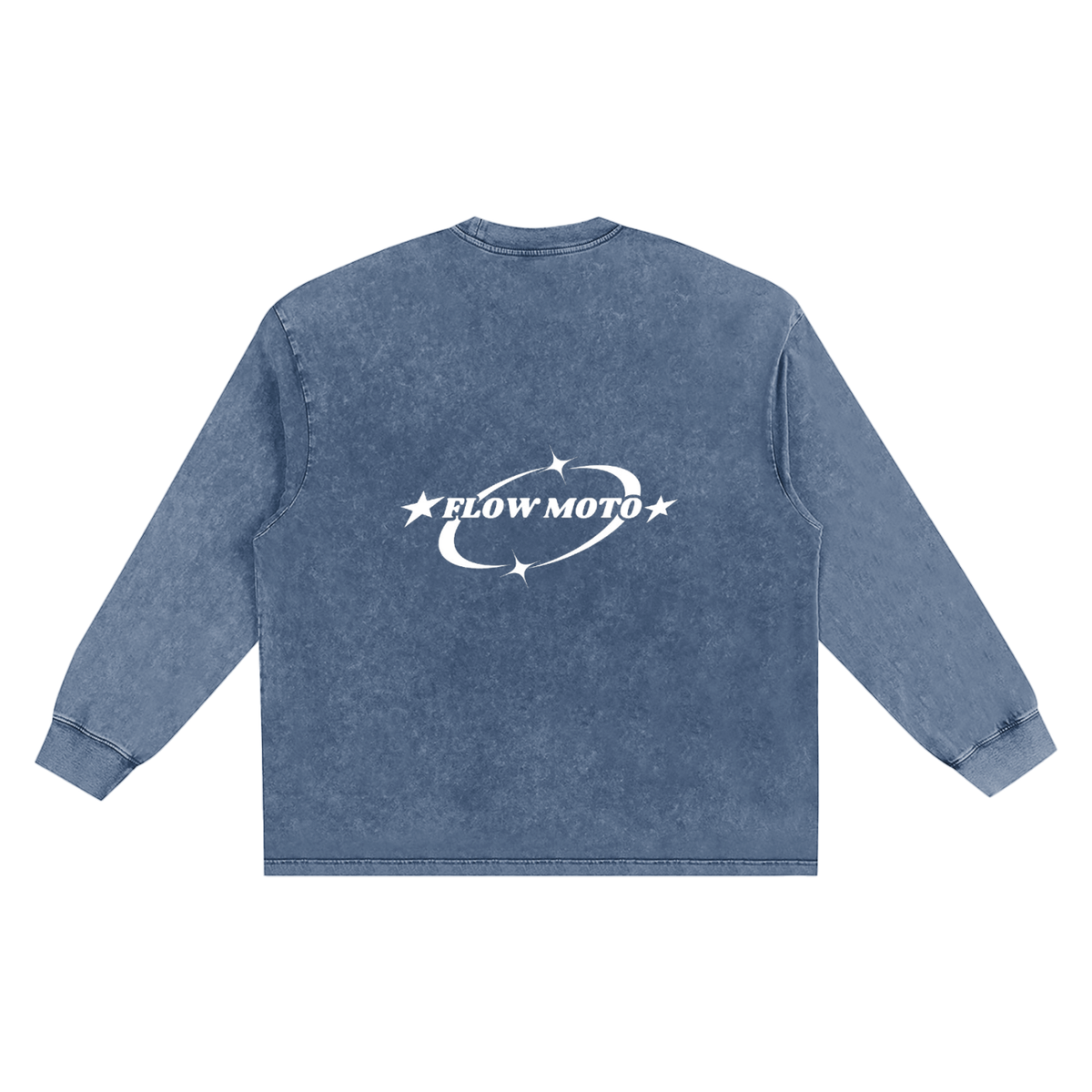 Flowmoto Snow Washed Frayed Edge T-Shirt