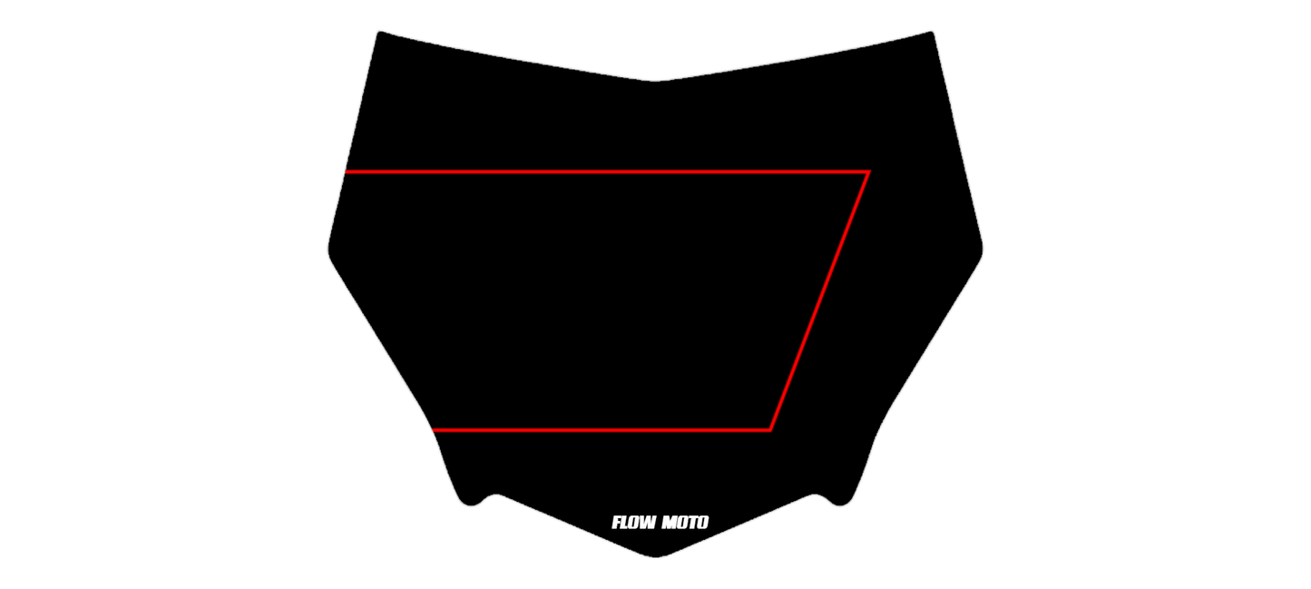CUSTOM MotoCutz  NUMBER PLATE DECAL