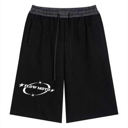 apparel Unisex Plaid Waistband Shorts
